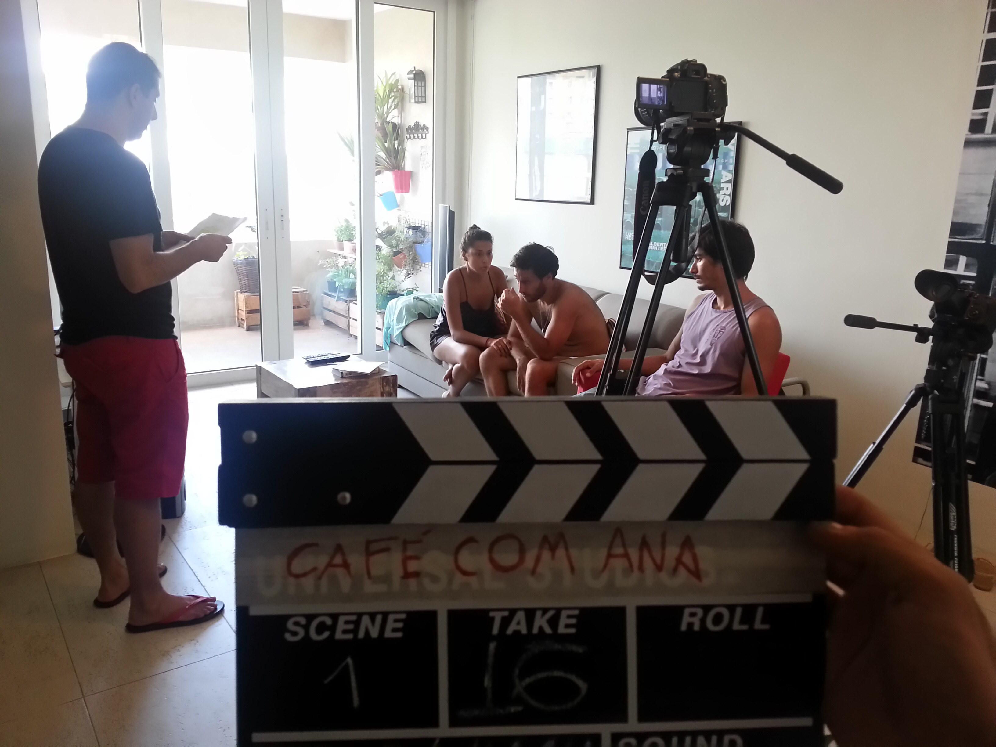 Production of Café com Ana, photo courtesy of Instituto Kreatori