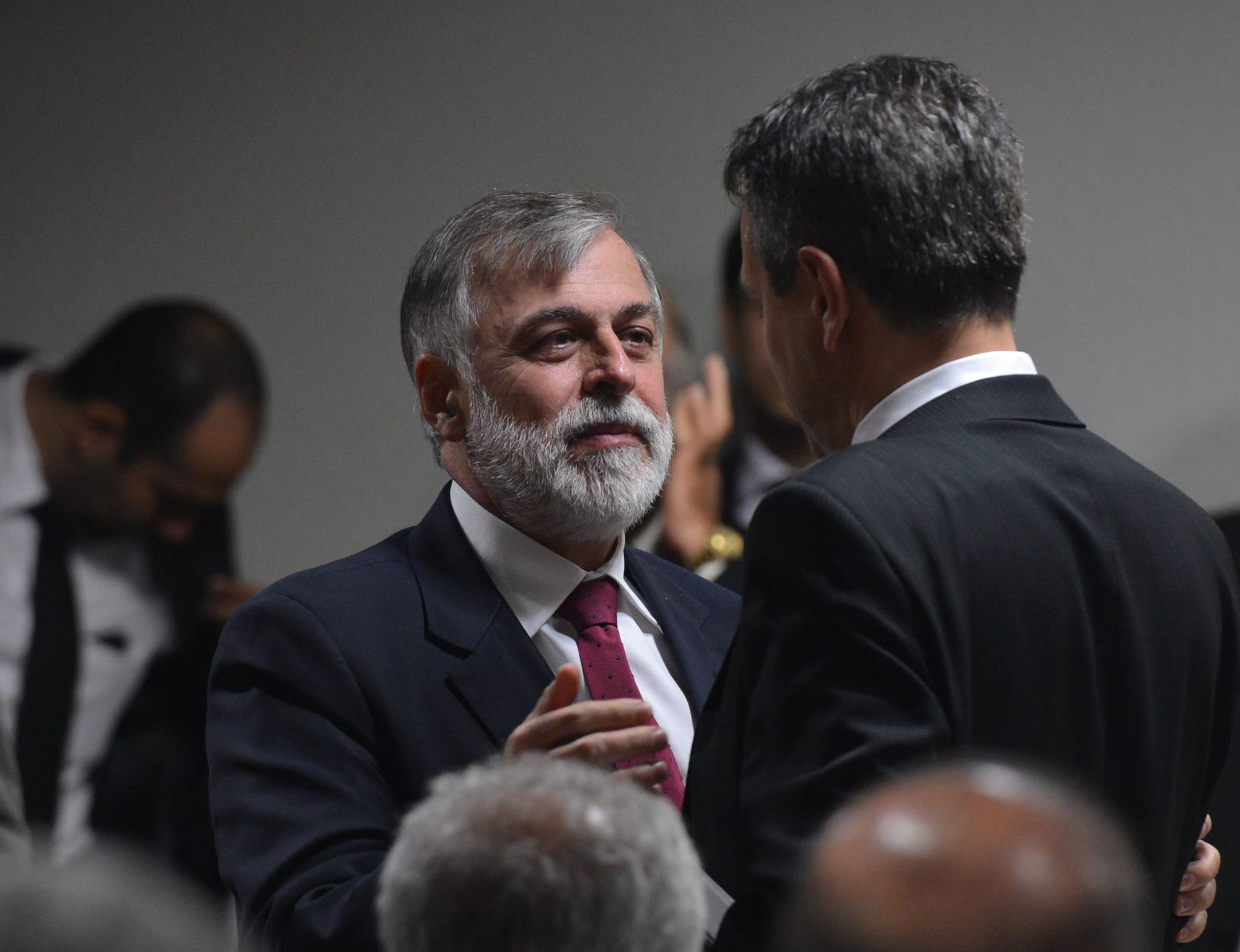 Former Petrobras director, Paulo Roberto Costa, speaks to Congressmen in Brasilia about corruption scandal