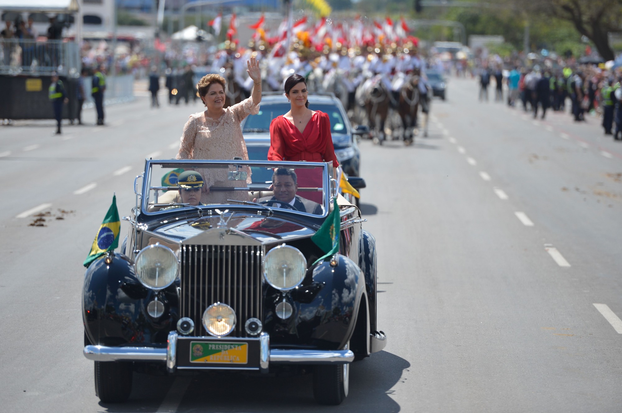 Rousseff and daughter inauguration, photo by Marcelo Camargo Agencia Brasil