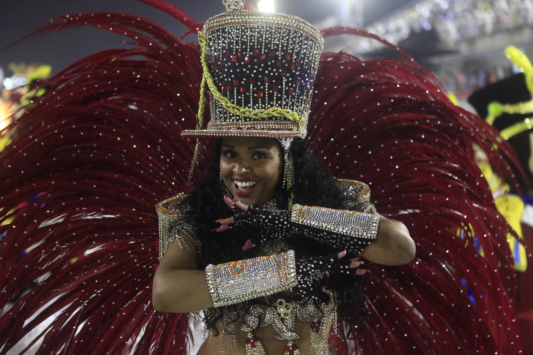 União da Ilha Samba School Parades at Rio Carnival Feb 16th