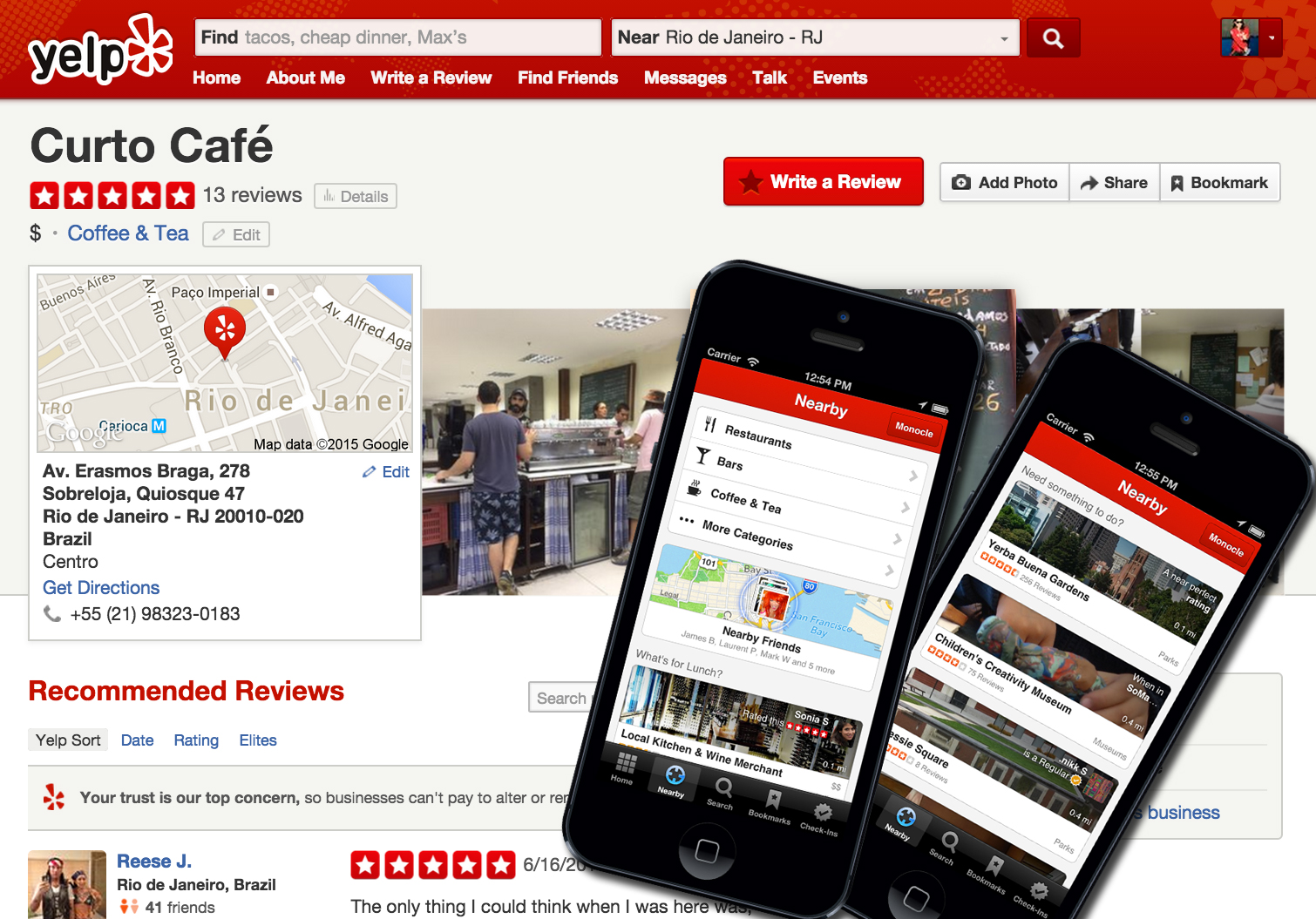 Yelp, Crowd-Sourced Reviews Gain Momentum in Rio