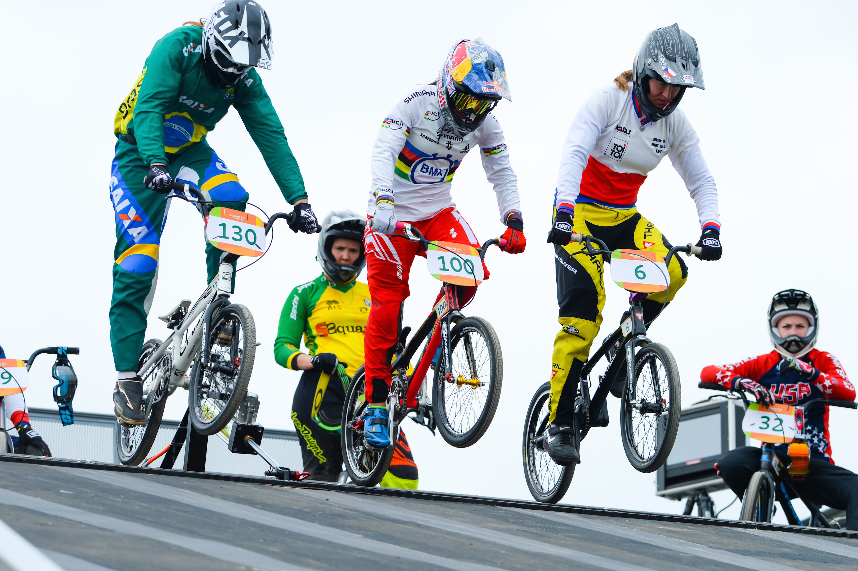 BMX Olympic Test Event in Rio Sees Course Changes and Rain