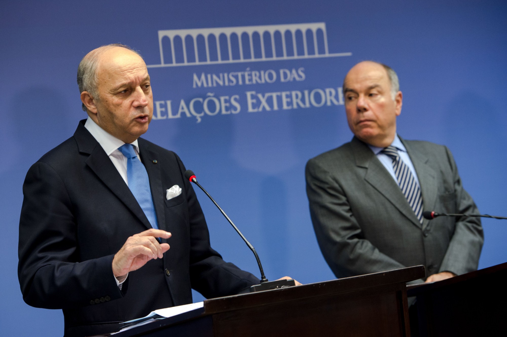 Frances Fabius and Brasils Mauro Dias photo by Marcelo Camargo Agencia Brasil