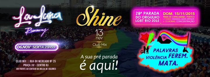 Rio Nightlife Guide for Sunday, November 15, 2015