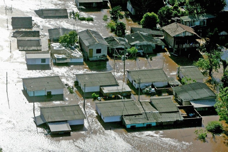 Brazil, Rio Grande do Sul floods leave families stranded.