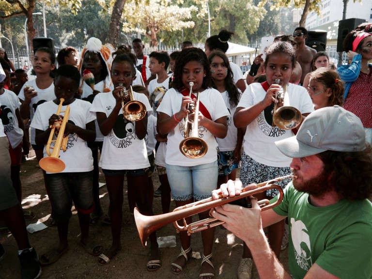 Favela Brass Provides Free Music Lessons for Kids in Rio