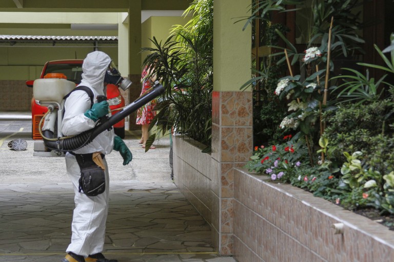 Brazil,Health agents have been seen throughout the country trying to kill the mosquitos that carry the zika virus