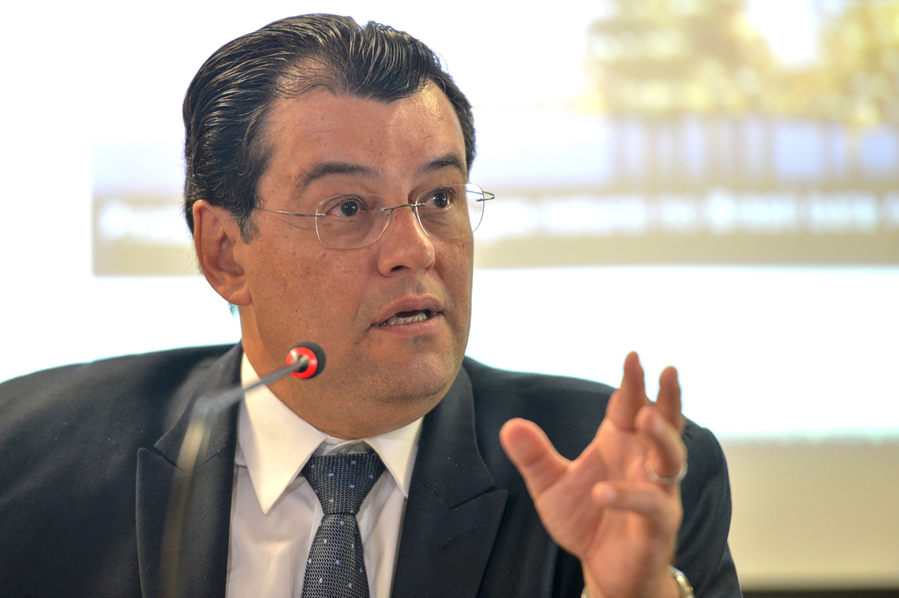 Brazil's Mines and Energy Minister, Eduardo Braga, defends government's position of Petrobras monopoly, Rio de Janeiro, Brazil, Brazil News