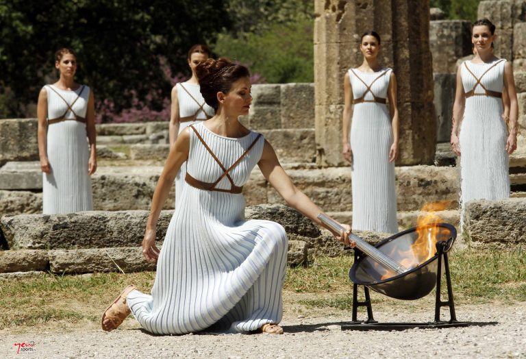 Olympic Torch Lit Today in Greece Ready to Travel to Brazil