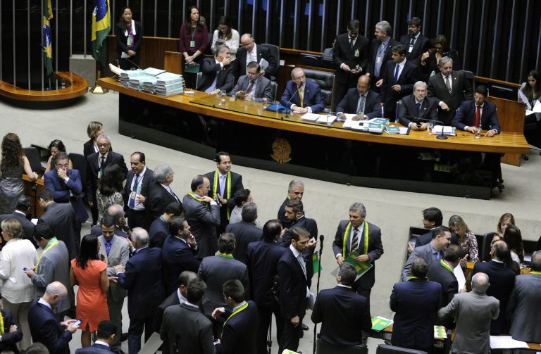 Brazil, Brasilia, Rio de Janeiro, impeachment debate at Chamber of Deputies