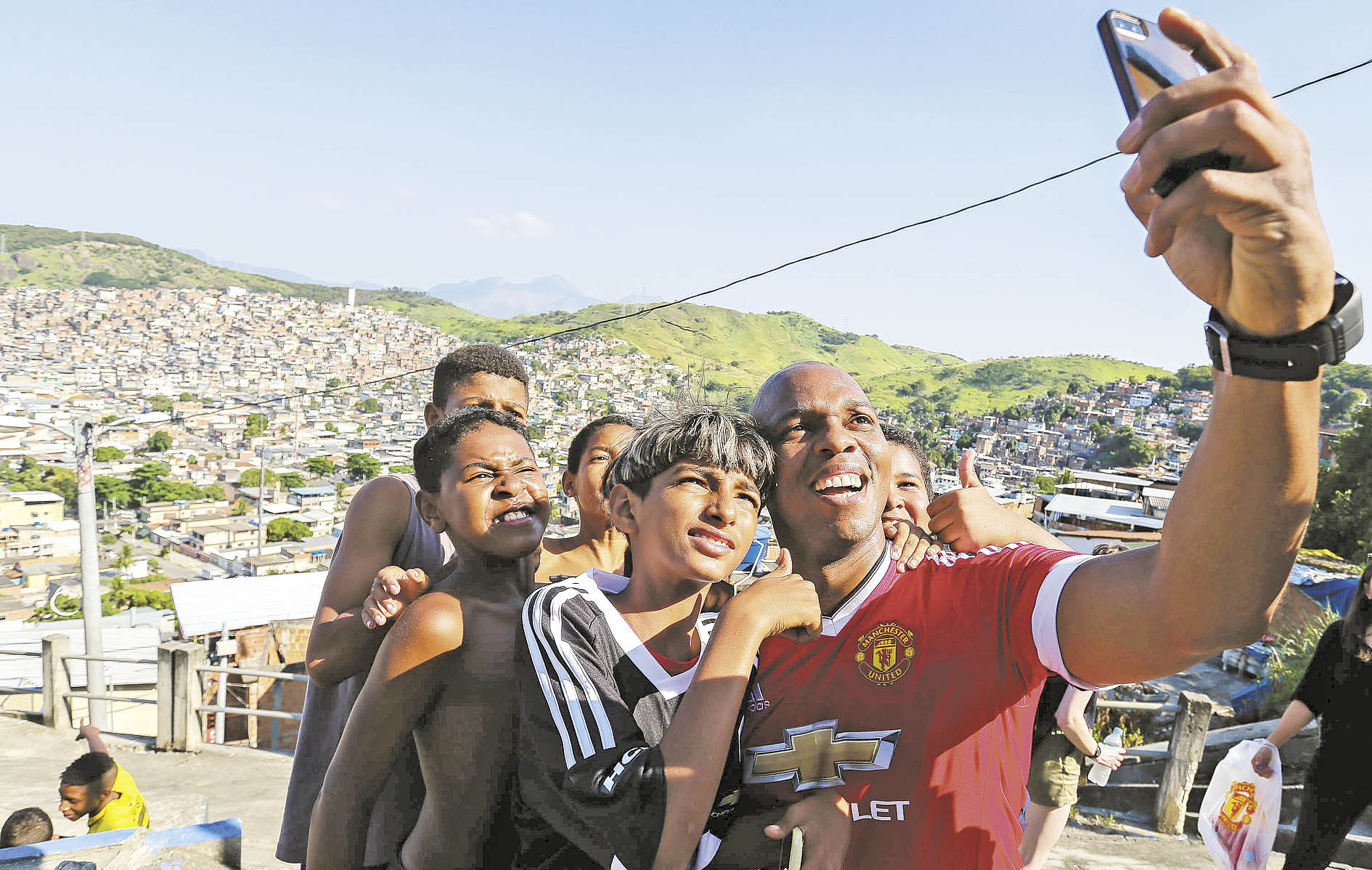 Street Child United, football legends, Manchester United club, Complexo da Penha, Rio de Janeiro, Brazil, Brazil News