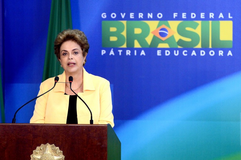 Brazil, Brasilia, Rousseff runs the risk of being impeached