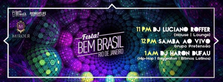 Rio Nightlife Guide for Tuesday, April 26, 2016