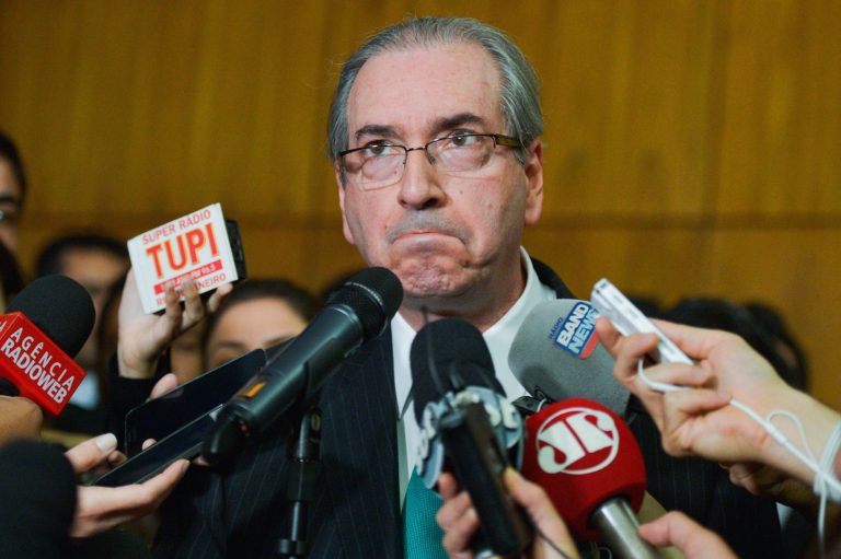 Brazil,During several moments Cunha was on the verge of tears as he announced his resignation,