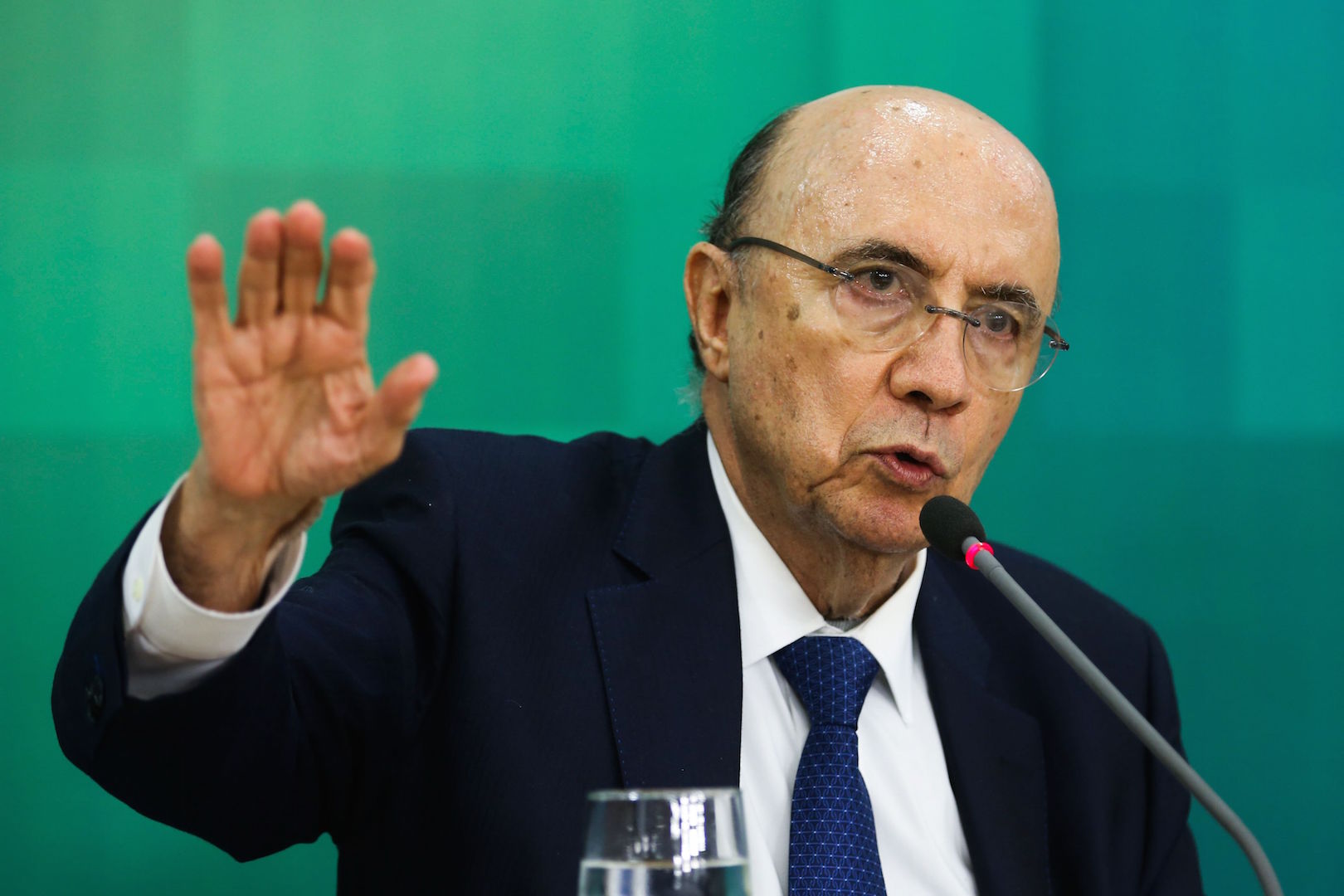 Brazil,Finance Minister Henrique Meirelles announces 2017 budget forecast