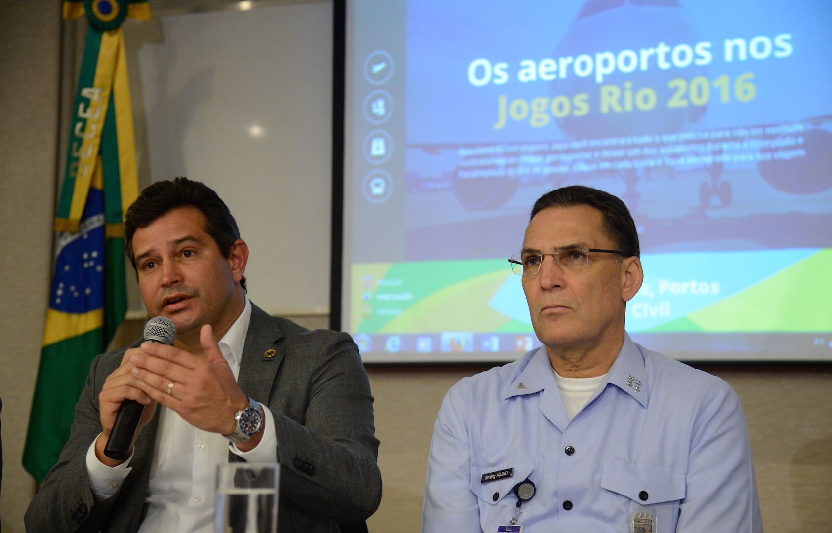Brazil,Minister Maurício Quintella speaks about security during Rio 2016 Olympic and Paralympic Games,