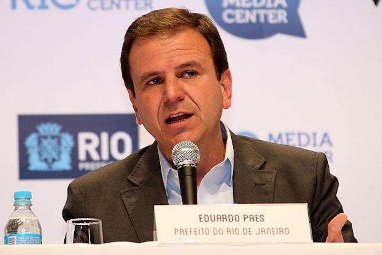 Brazil,Rio's mayor, Eduardo Paes, during wrap-up press conference of Olympics