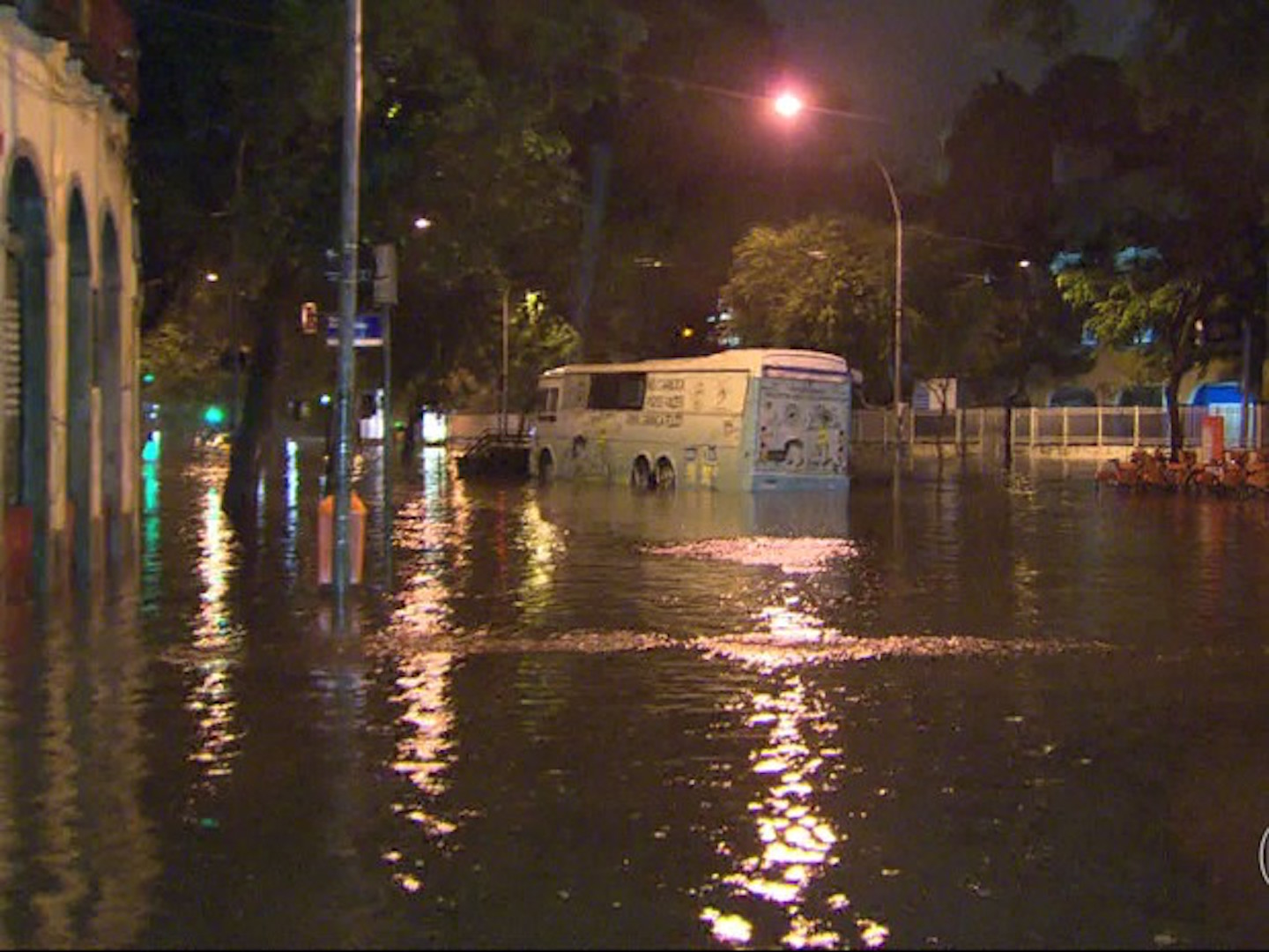 Brazil,Strong rains in Rio de Janeiro flooded several streets during the night making morning rush hour a nightmare,