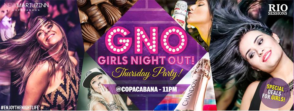 Girls night out, Copacabana, Rio de Janeiro