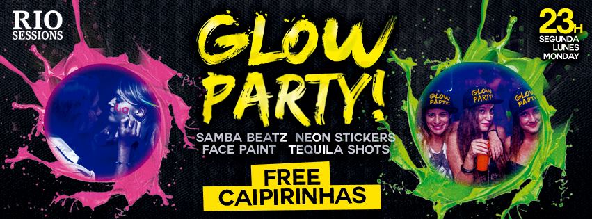 Glow party, Copacabana, Rio de Janeiro