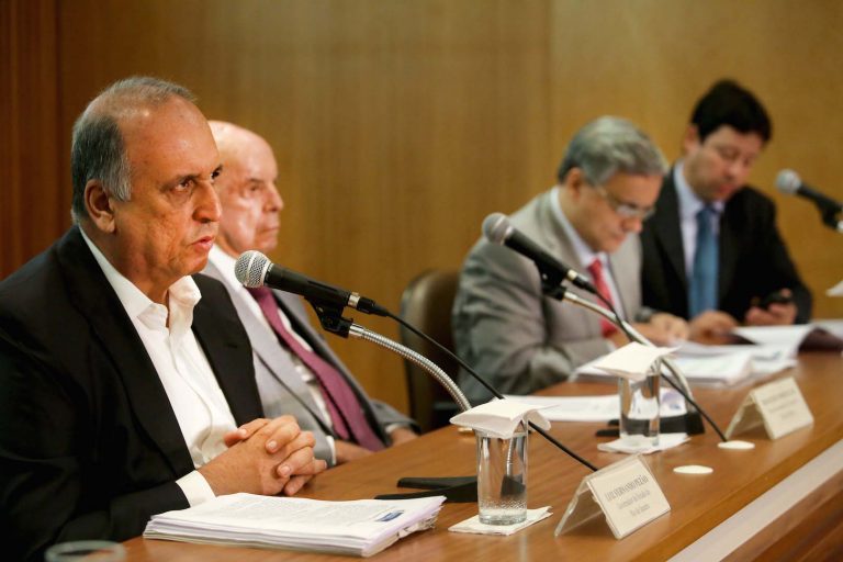 Brazil, Rio de Janeiro,Rio's Luiz Fernando Pezão announce measures to ease state's financial crisis