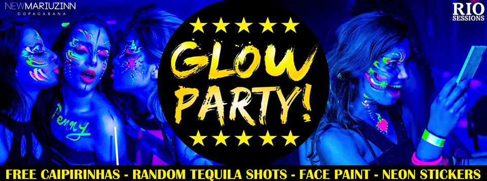 Glow Party, Copacabana, Rio de Janeiro, Brazil