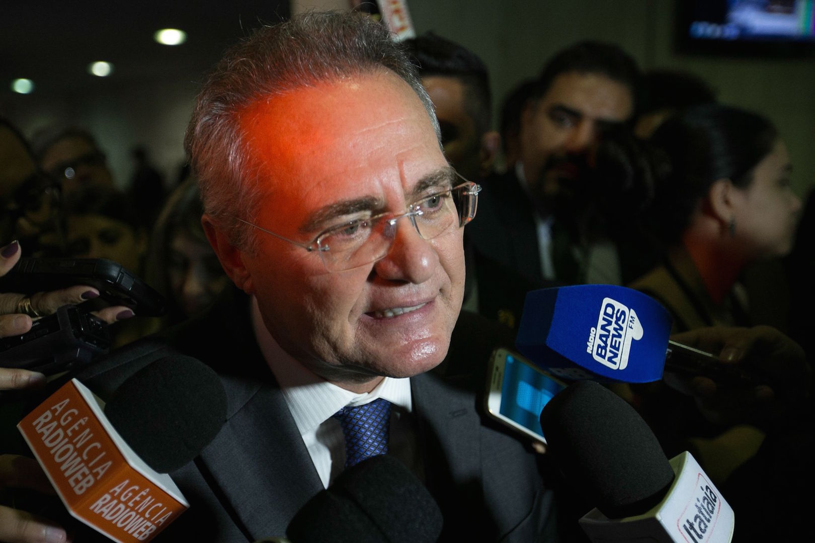 Brazil, Brasilia,Senator Renan Calheiros was removed as Senate Speaker due to embezzlement charges against him