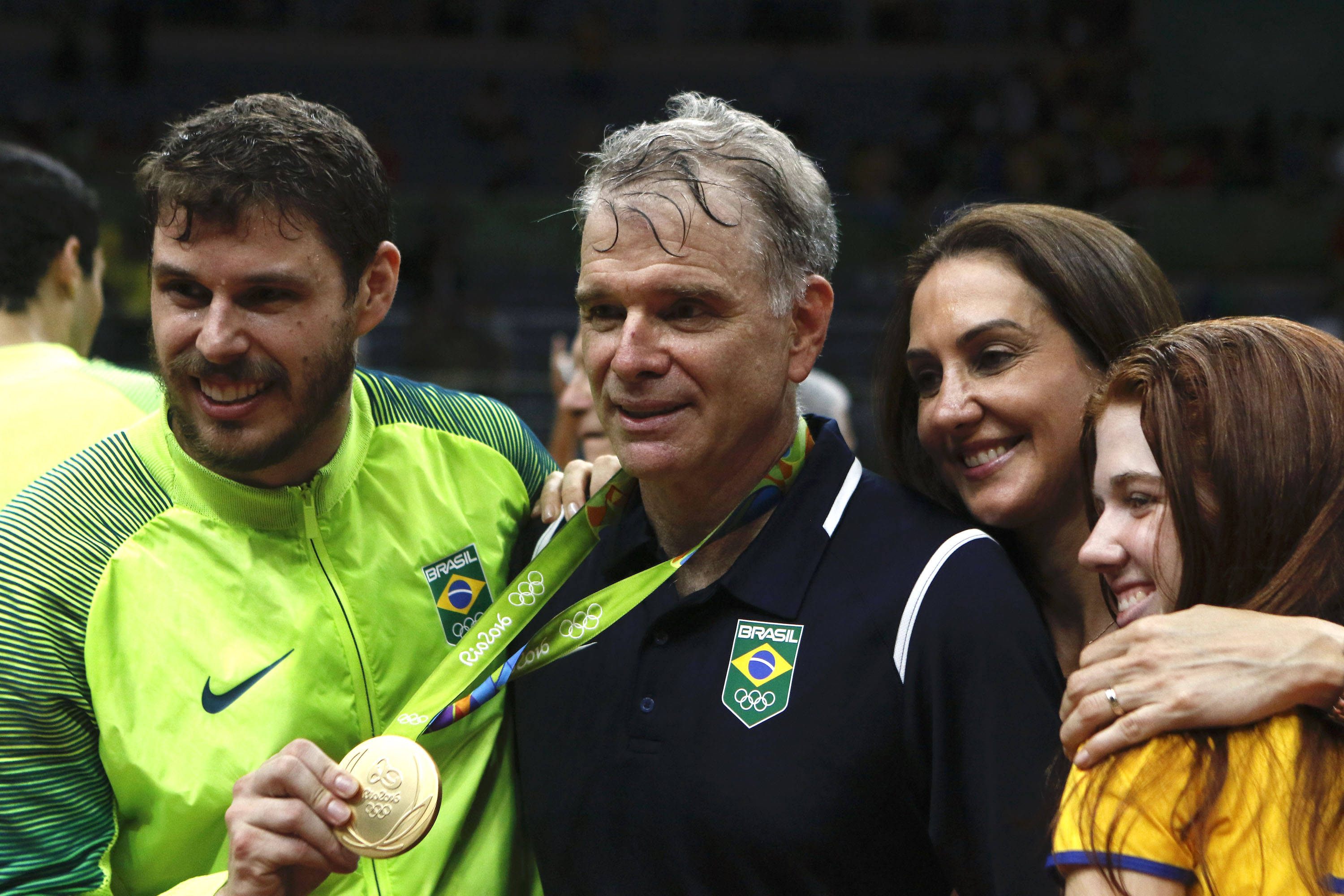 Bernardinho and the Brazilian men's volleyball team, Olympics, Rio de Janeiro, Brazil, Brazil News