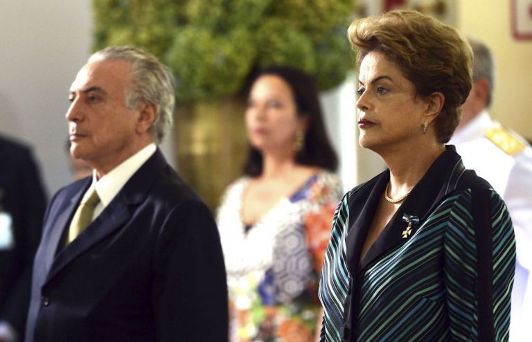 Brazil,Michel Temer and Dilma Rousseff,