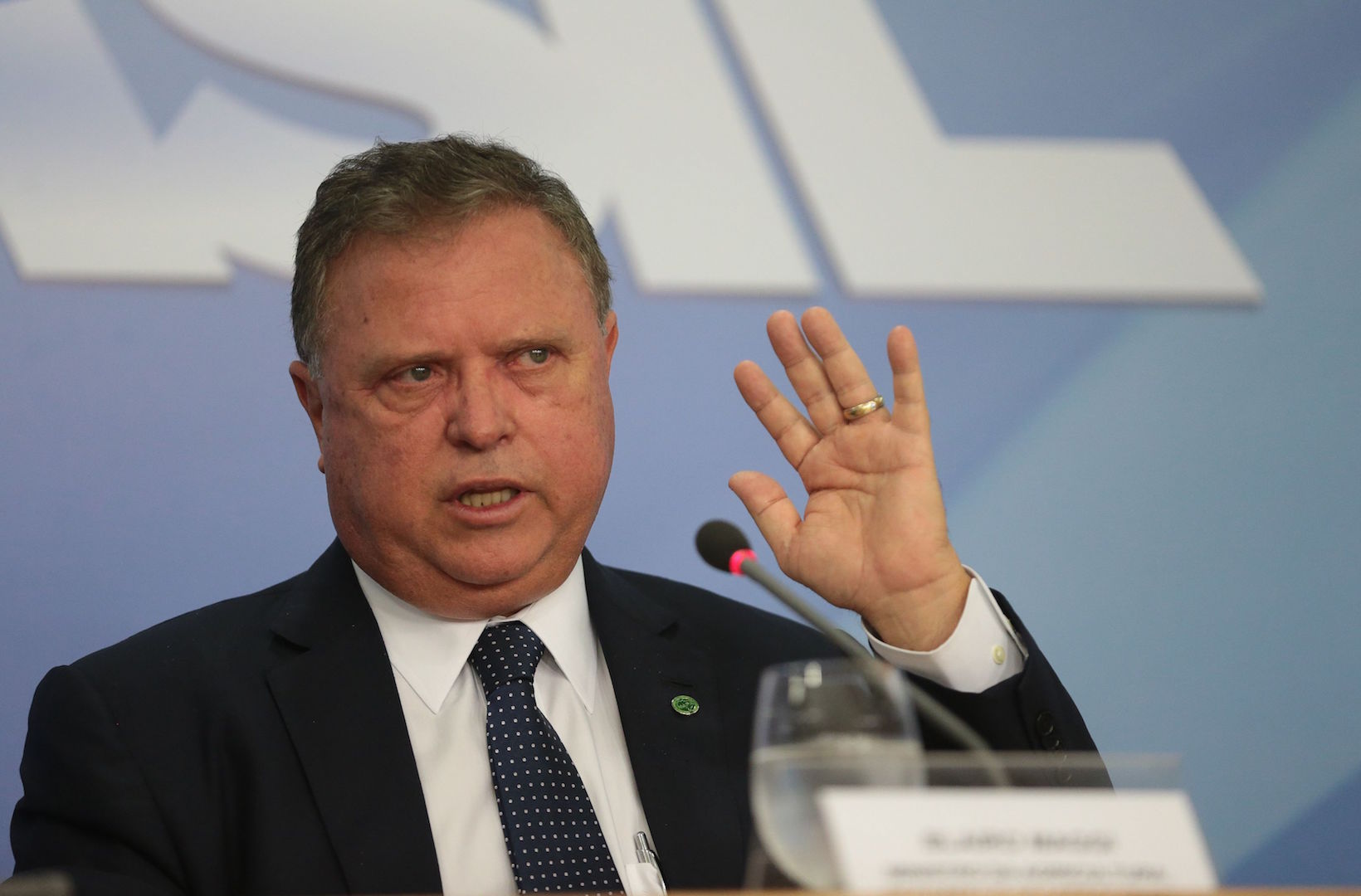 Brazil, Brasilia,Agriculture Minister, Blairo Maggi during press conference on Weak Flesh Operation on Sunday, March 19th