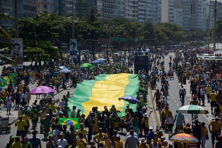 Brazil, Rio de Janeiro,Protesters in Copacabana Beach on Sunday, Brazil News