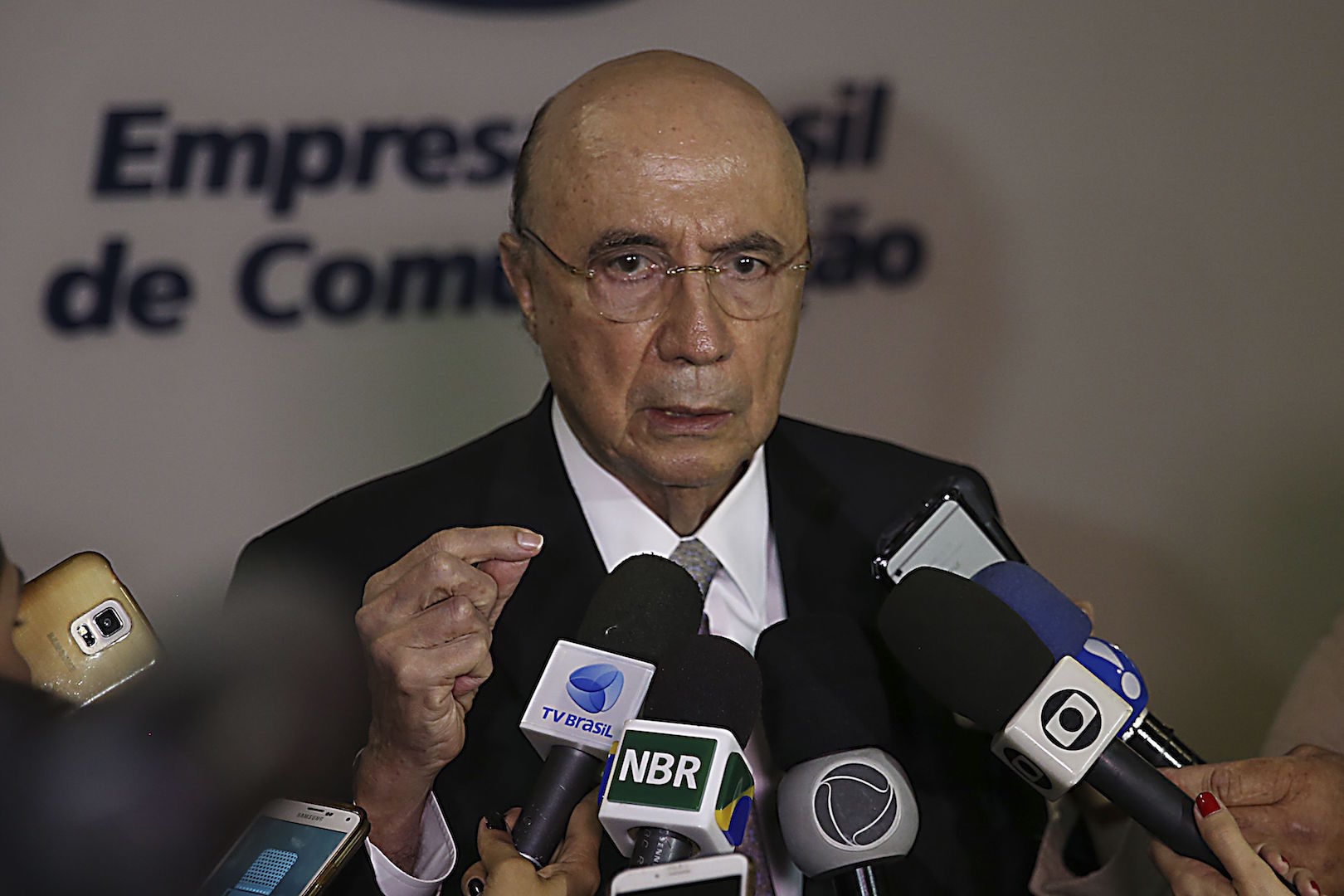 Brazil, Brasilia,Brazil's Finance Minister Henrique Meirelles optimistic about economic growth already in 2017,