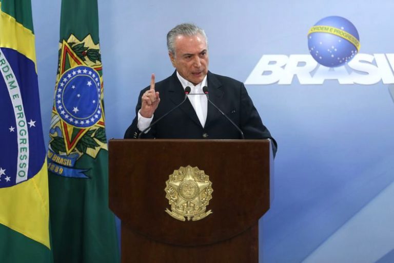 Brazil's president Temer, JBS, audio recording, Rio de Janeiro, Brazil, Brazil News
