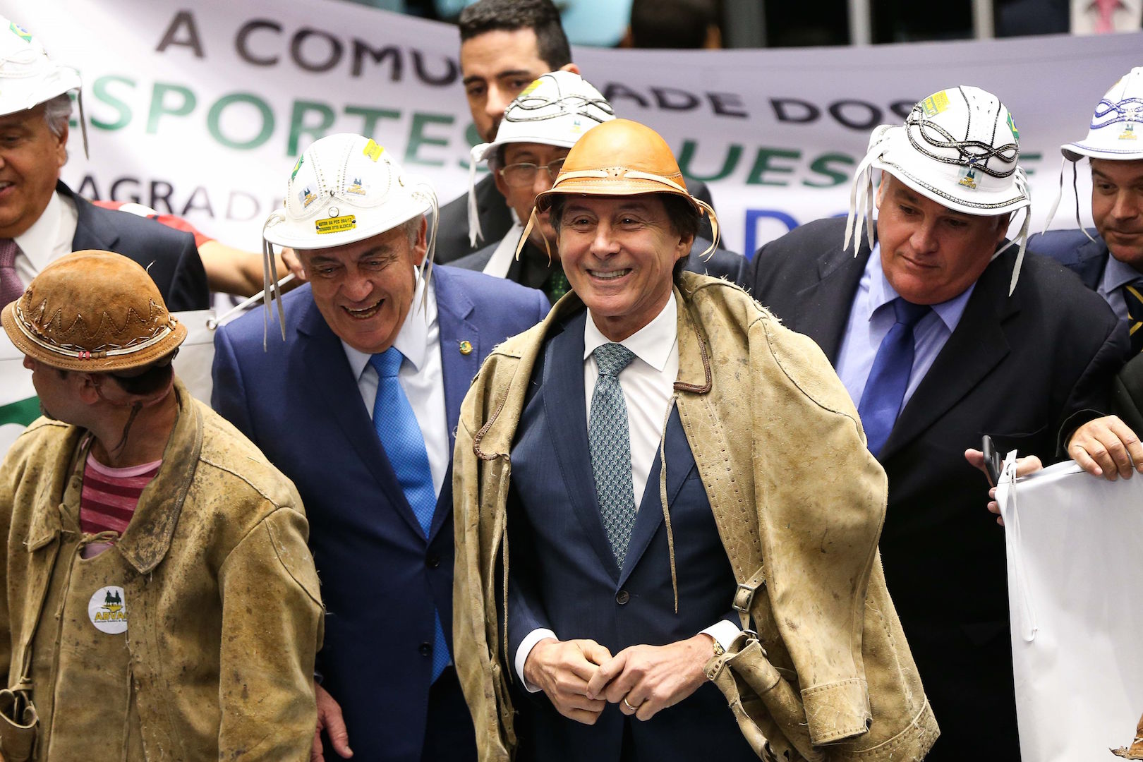 Brazil, Brasilia,Senate President Eunício Oliveira, dresses in traditional cowboy gear after Upper House authorizes vaquejada events,