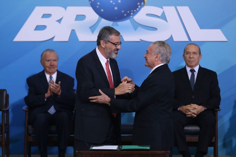 Brazil, Brasilia,Torquato Jardim is sworn in as Brazil's new Justice Minister,