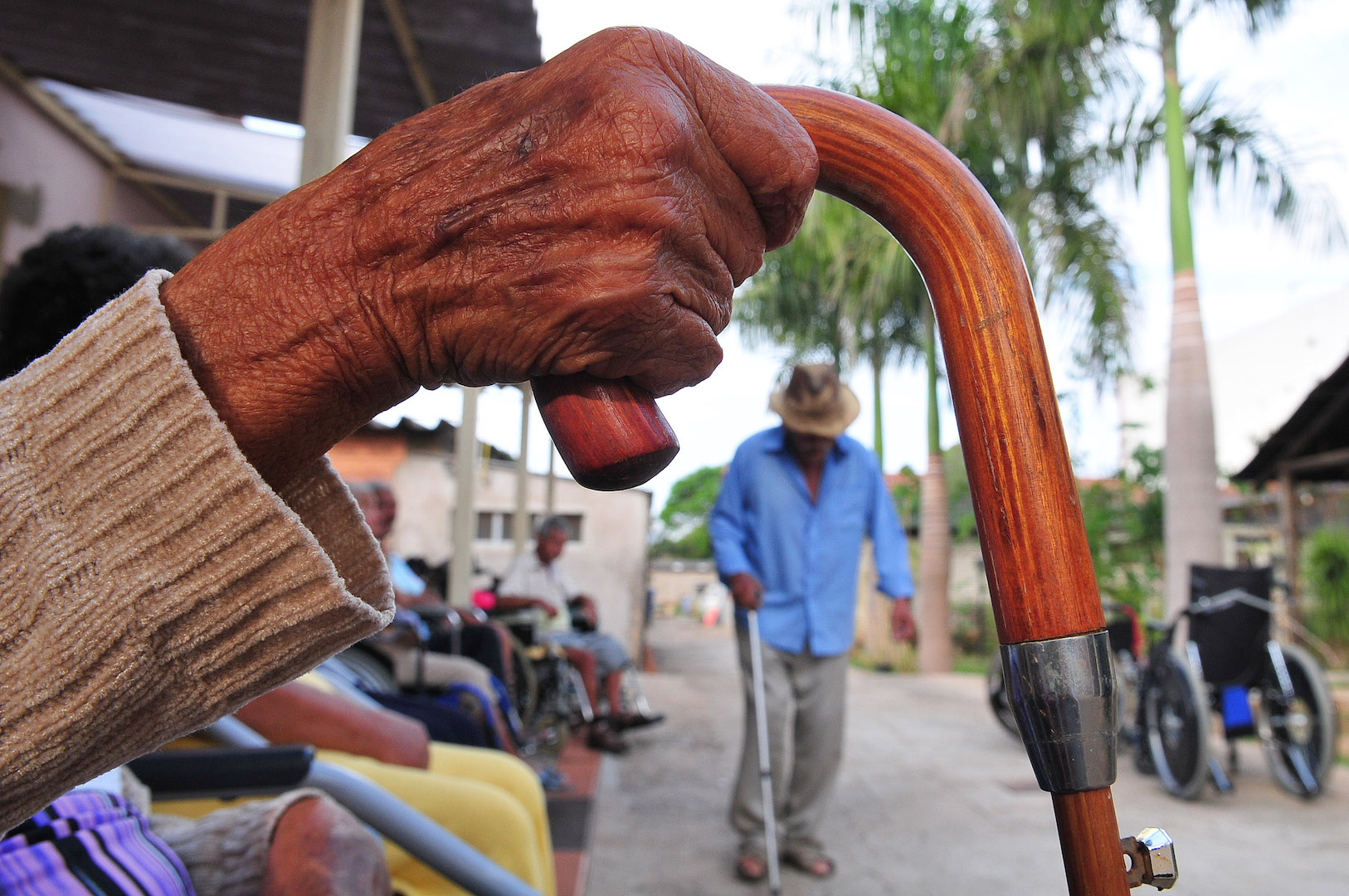 Brazil, Brasilia,Elderly abuse reports have increased in Brazil due to greater awareness