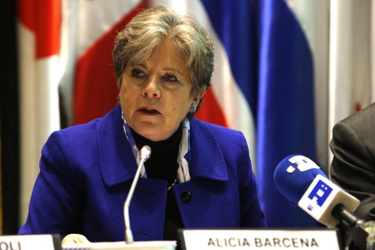 Brazil,ECLAC's Executive Secretary, Alicia Barcena, during the release of the report on foreign direct investments in Latin America