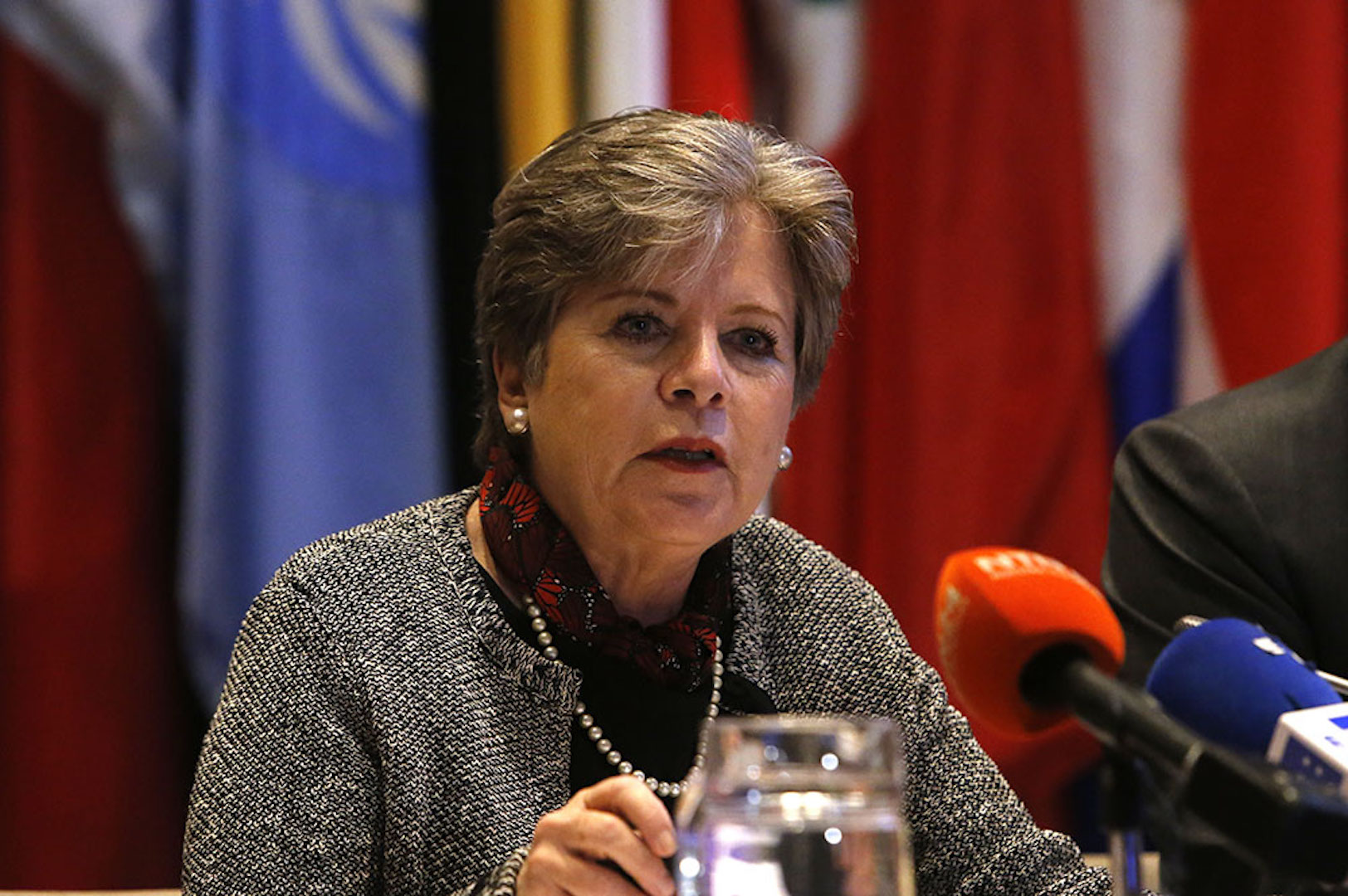 Brazil,ECLAC's Executive Secretary, Alicia Barcena, during the release of the economic survey report for Latin America on Thursday,