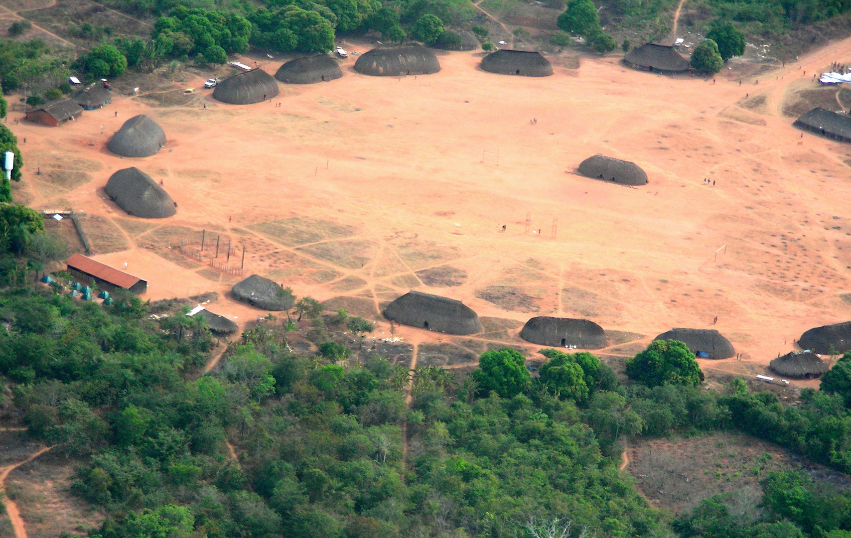 Brazil,Although many indigenous populations are recognized in Brazil, like the Xingu Reservation here, there are still many isolated tribes in the Amazon Region,