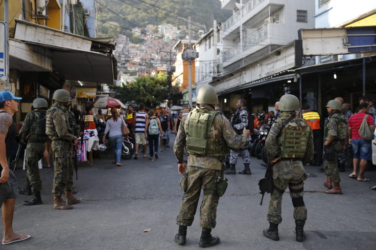 The Armed Forces returned today (October 10th) to the favela community of Rocinha, in the Zona Sul (South Zone) of Rio de Janeiro, favela, community, Rio de Janeiro, Brazil,Brazil News
