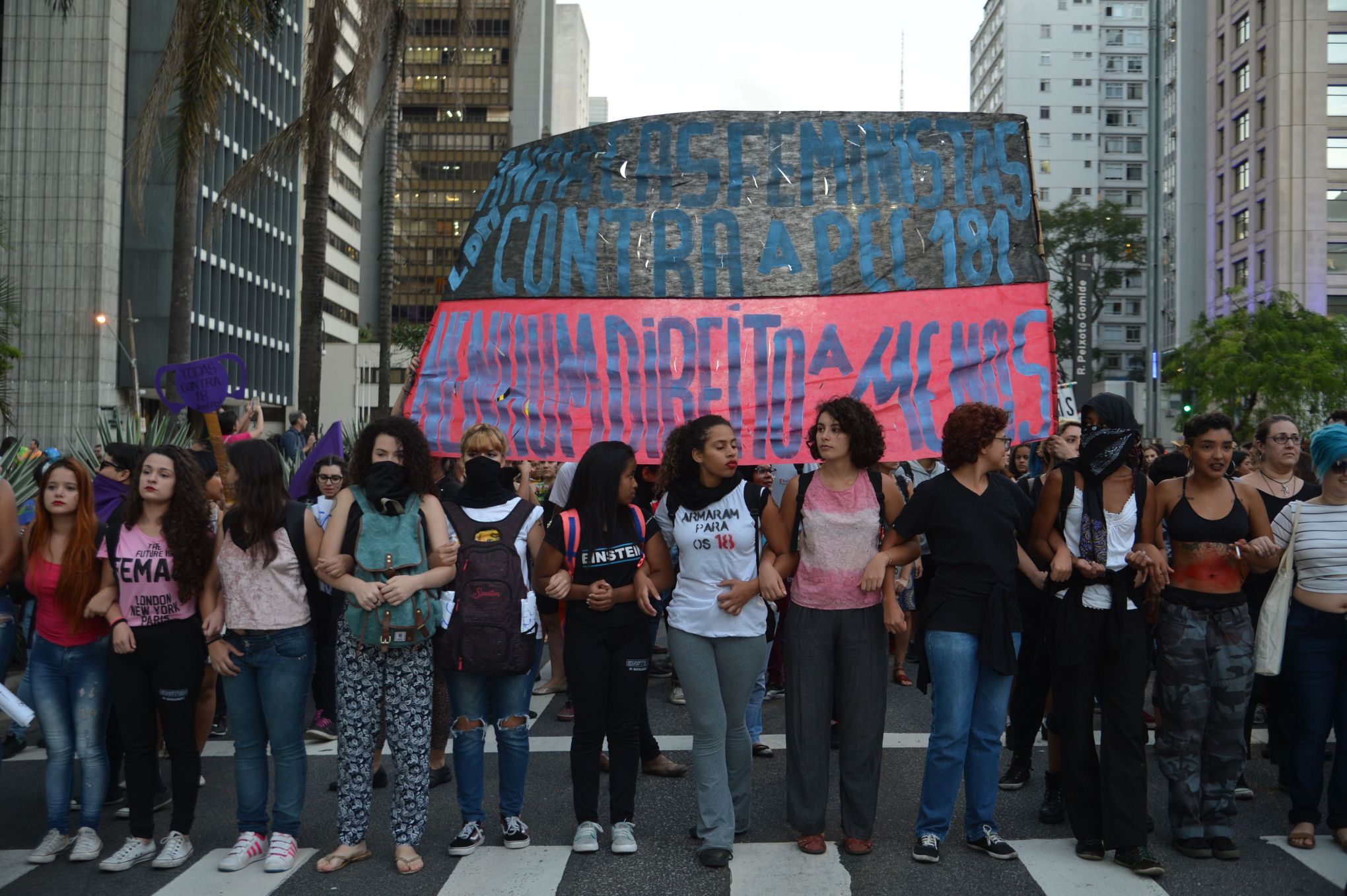Brazil, Women protest against bill which could make all forms of abortion illegal