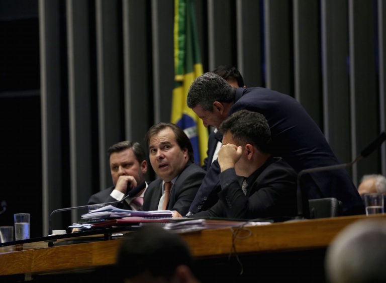 Brazil, Brasilia,Chamber of Deputies president Rodrigo Maia announced that voting on pension bill will only occur in February 2018