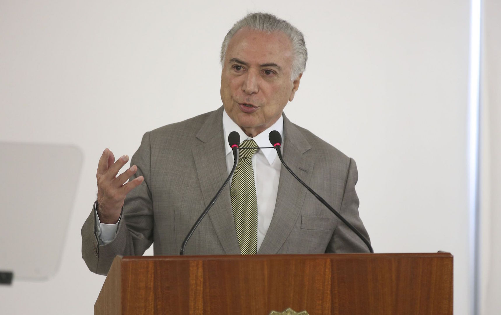 Brazil, Brasilia,Brazilian President, Michel Temer is going to Davos this week to try to lure foreign investors back to Brazil