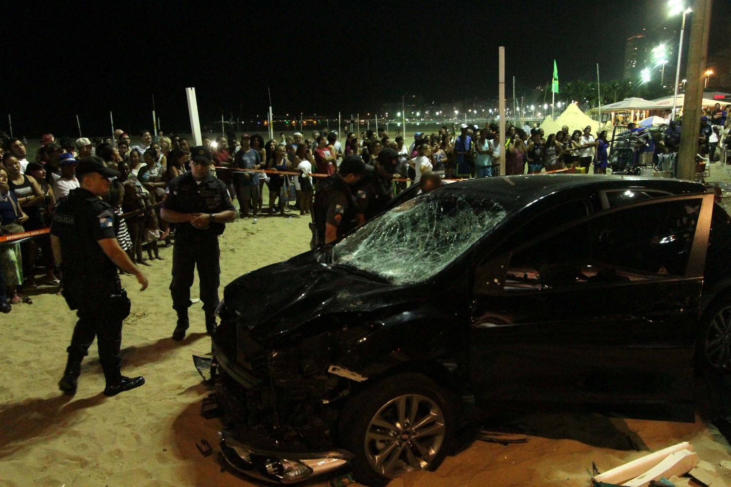 Car accident Copacabana Beach