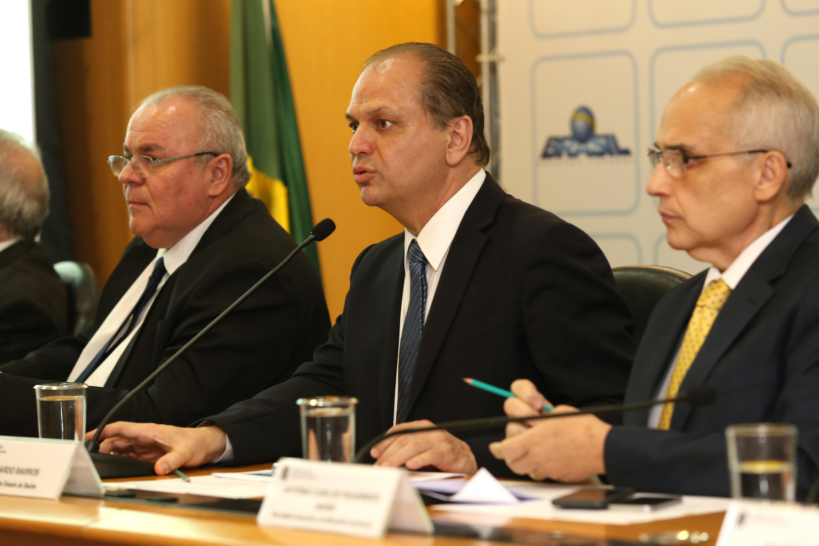 Brazil,Health Minister, Ricardo Barros, explains expansion of yellow fever vaccination during Tuesday's press conference,