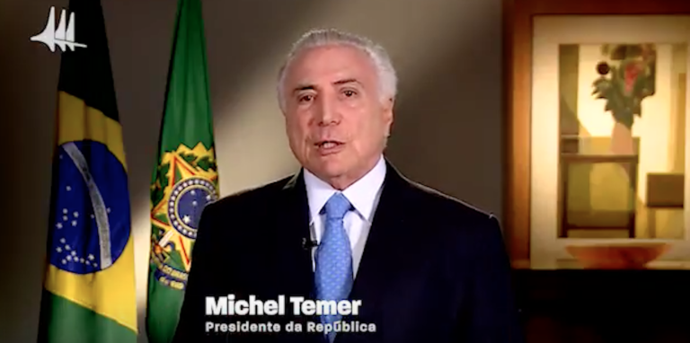Brazil,President Michel Temer took to social media to announce the positive GDP growth after two years of declines