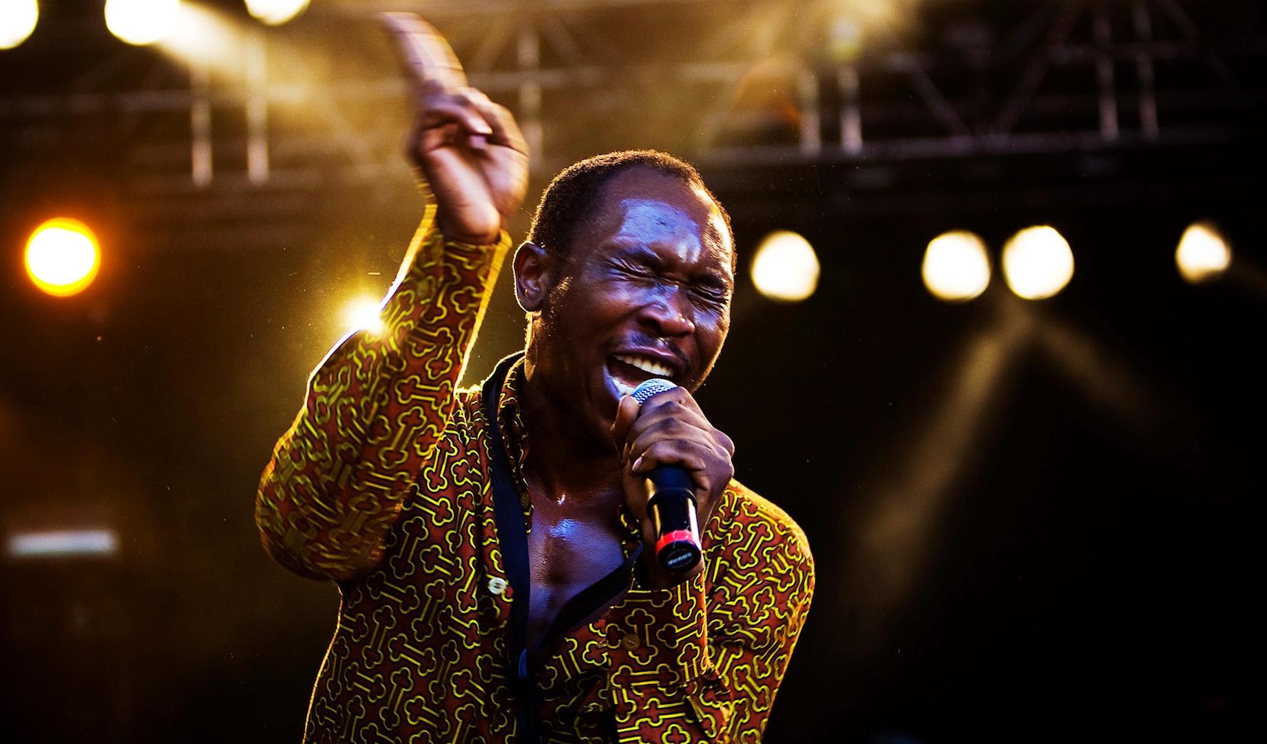 Brazil, Rio de Janeiro,Singer and saxophonist, Seun Kuti stands out for blending genres like Afrobeat, hip-hop, R&B and even electronic music, photo internet recreation