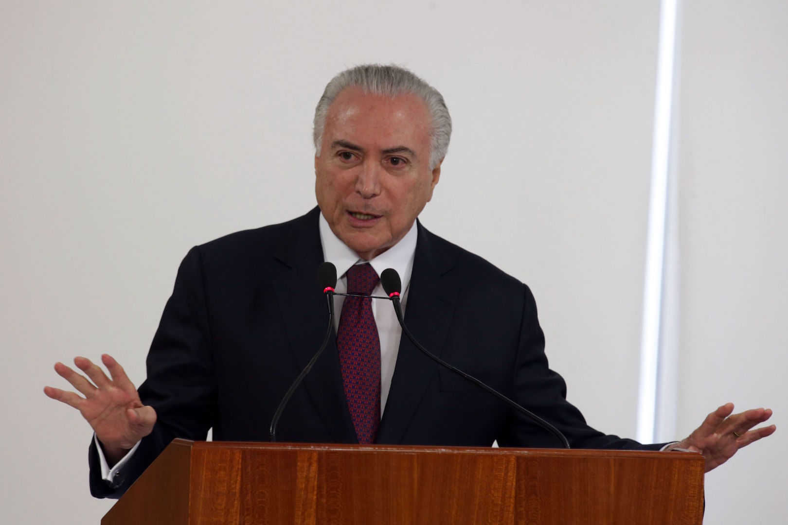 Brazil,President Michel Temer is scheduled to meet with U.S. VP Mike Pence on Tuesday