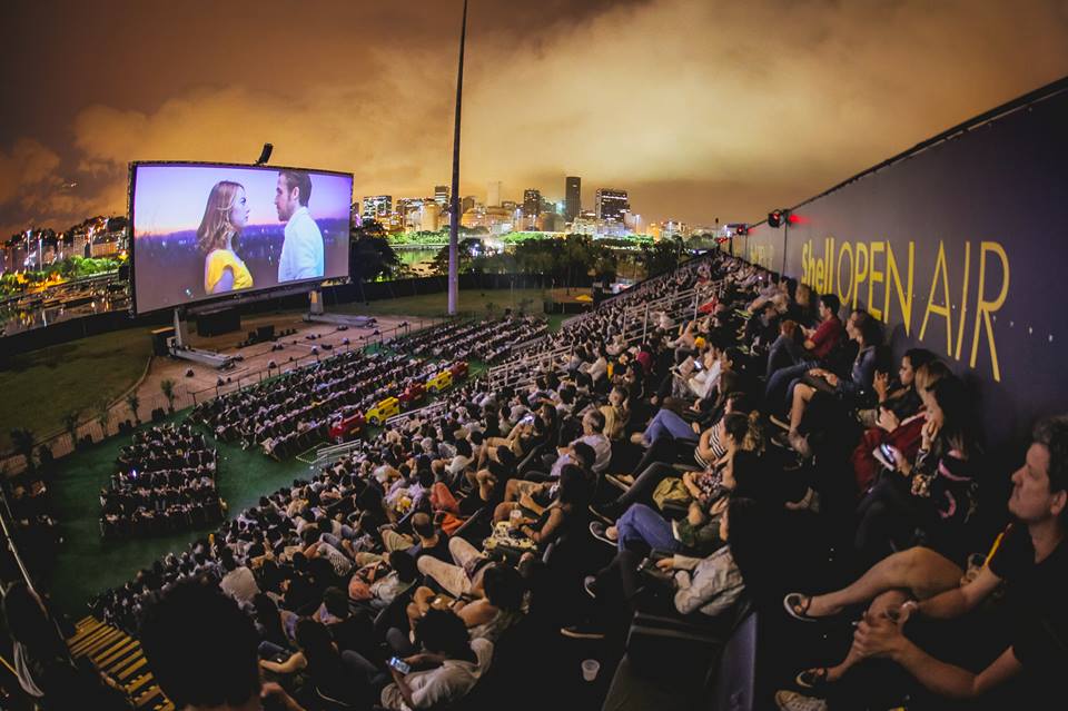Shell Open Air uses a state-of-the-art cinema screen constructed in Switzerland, which measures 325 square meters across, around the same size as a tennis court, Rio de Janeiro, Brazil, Brazil News.