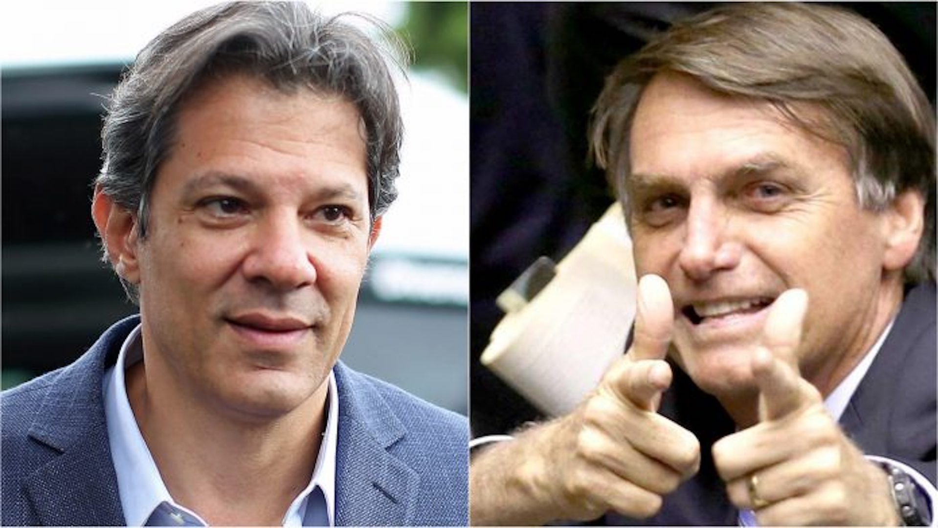 Haddad Bolsonaro photo internet reproduction